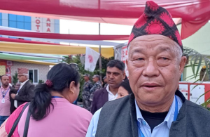 संस्थापन पक्षलाई पराजित गर्दै मोरंग अध्यक्षमा निर्वाचित अजम्बर राई ।