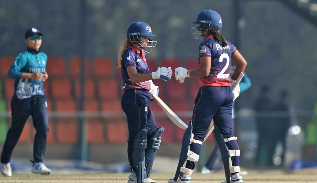 महिला टी–२० विश्वकप ग्लोबल छनोट : थाइल्यान्डसँग नेपालको हार