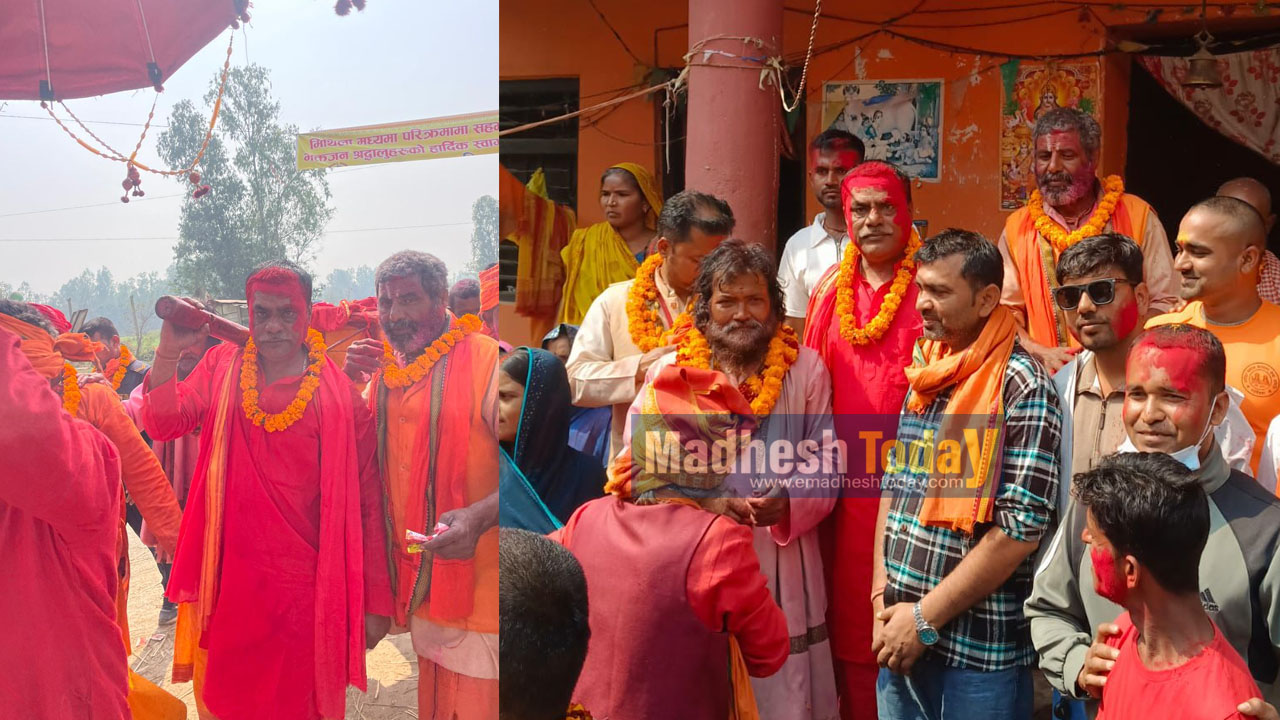 परिक्रमामा सहभागीलाई मेयर महतोद्वारा भव्य स्वागत