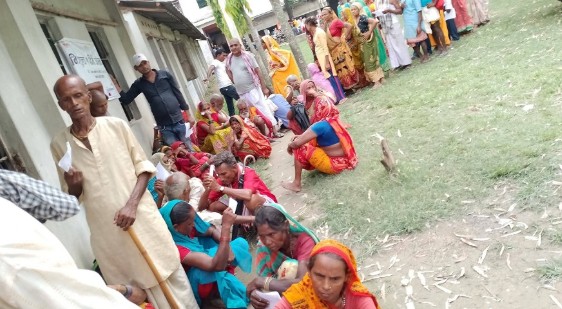 आँखा शिविरमा २९१ जनाको परीक्षण, ९५ जनामा मोतियाबिन्दु फेला