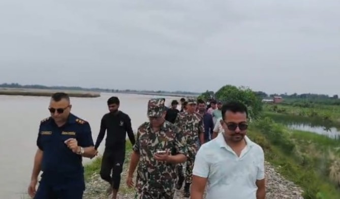 लालबकैया नदीको कटान तीव्र भएपछि रौतहट प्रशासनद्वारा उच्च जोखिम क्षेत्रको अनुगमन 