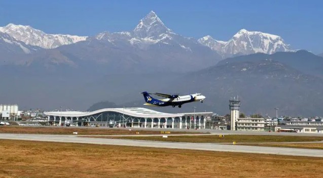 पोखरा विमानस्थलबाट आजदेखी फ्लाई दुबईको नियमित उडान